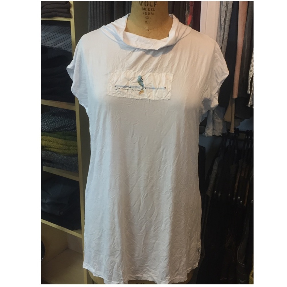 NEW! White Tunic shirt with digital printing